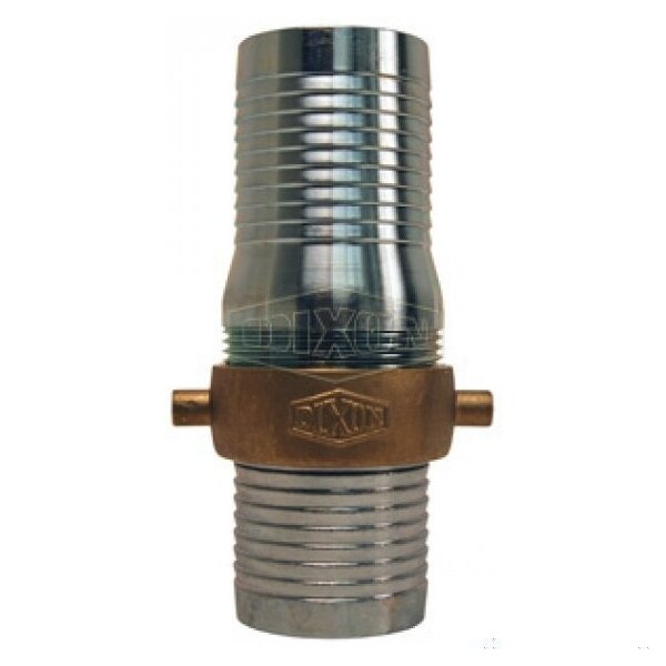 Dixon King Short Shank Suction Coupling with Brass Nut, 1-1/2 in Nominal, NPSM End Style, 5-7/8 in L, Dom CSB150 - main